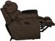 Catnapper® Sedona Mocha Power Reclining Lay Flat Console Loveseat with Storage and Cupholders-4
