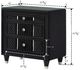 Crown Mark Armany Black Nightstand-2