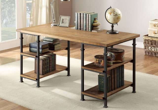 Homelegance® Factory Rustic Poplar Writing Desk-1