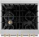 ZLINE Autograph Edition Legacy 30" Satin Stainless Steel Pro-Style Dual Fuel Range with Electric Convection Oven and Polished Gold Accents-3