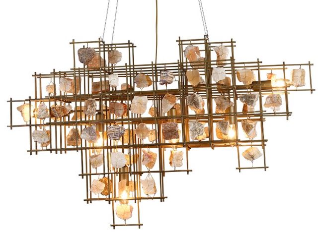 Home Trends & Design Vintage Black/Brushed Bronze Large Pendant Light-1