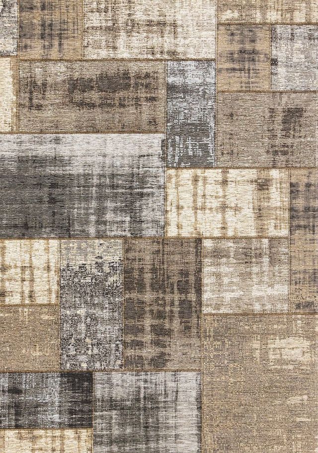 Kalora Interiors Cathedral Cream/Grey 9'x12' Style 1 Area Rug-0