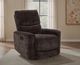 Coaster® Navarro Dark Brown Manual Upholstered Glider Recliner-1