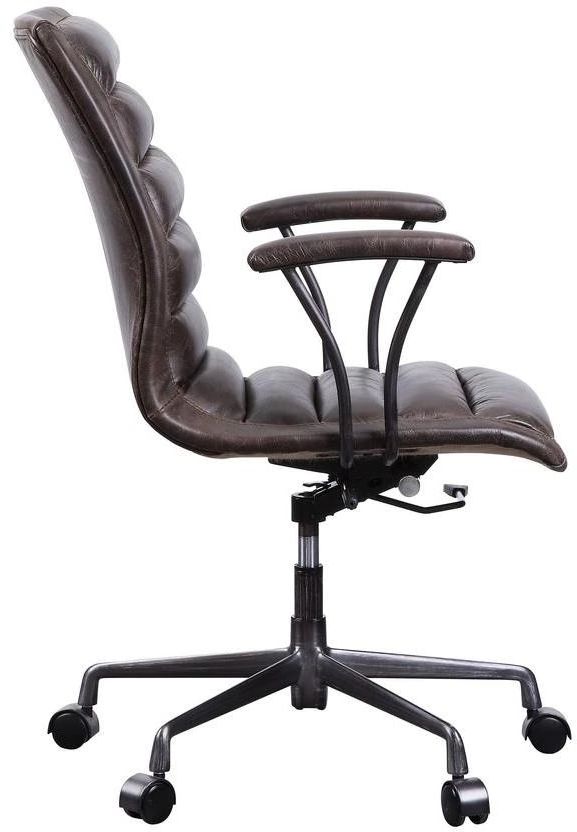 ACME Furniture Zooey Distress Chocolate Office Chair-3