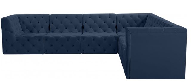 Meridian Furniture Tuft 6-Piece Navy Modular Sectional Set-3