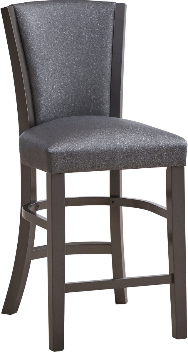 New Classic® Home Furnishings Platina Glitter Gray Counter Chair-0