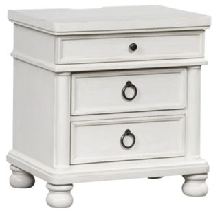 Signature Design by Ashley® Rowlenstown Antique White 3-Drawer Nightstand