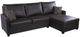 GoBerce® 2-Piece Black Right-Arm Facing Sectional and Chaise-0