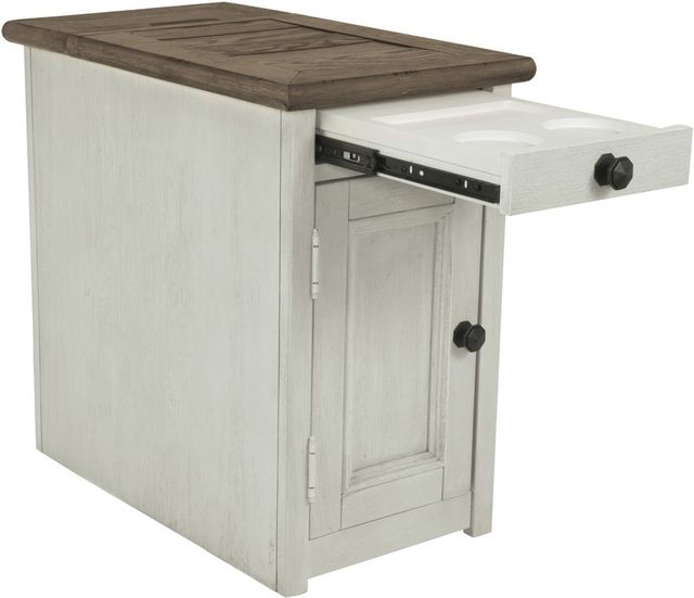 Signature Design by Ashley® Bolanburg Brown Chairside End Table with Antique White Base-2