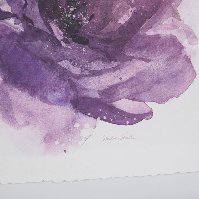 Olliix by Madison Park Signature Purple Set of 2 Purple Ladies Rose Frame Graphic Print-4