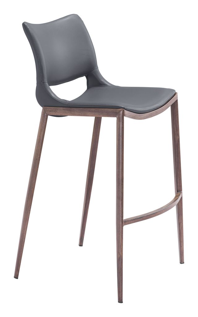 Zuo® Modern Ace Dark Gray Bar Chair-1