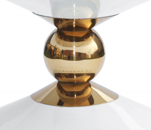 Meridian Furniture Malia White/Gold Coffee Table-2