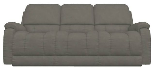 La-Z-Boy® Greyson Blue Grey Leather Power Reclining Sofa with Headrest-1