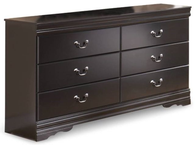Signature Design by Ashley® Huey Vineyard 2-Piece Black Queen Sleigh Bed Set-2