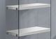 Monarch Specialties Inc. White 60" Tempered Glass Bookcase-2