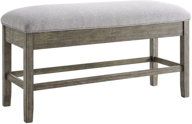 Steve Silver Co. Grayson Ash Gray/Driftwood Storage Counter Bench-0