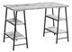 Monarch Specialties Inc. White Marble-Look Computer Desk-0