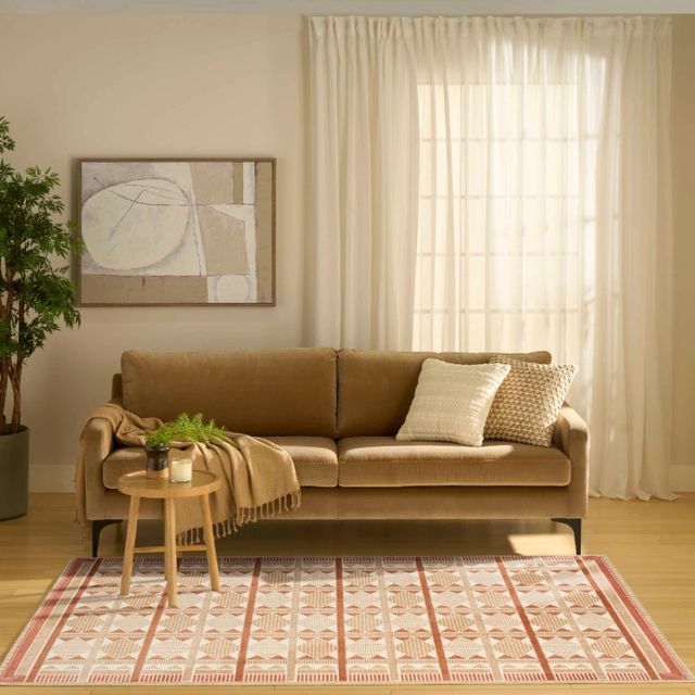 Nourison Home™ Nordic NRC06 Rust 5'x7' Style 1 Area Rug-1