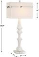 Uttermost® Mayme Matte White Table Lamp with Crystal Accent-1