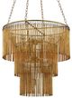 Currey & Company Mantra Gold Leaf Chandelier-1