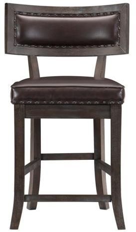 Mazin Furniture Oxton Brown Counter Chair-1