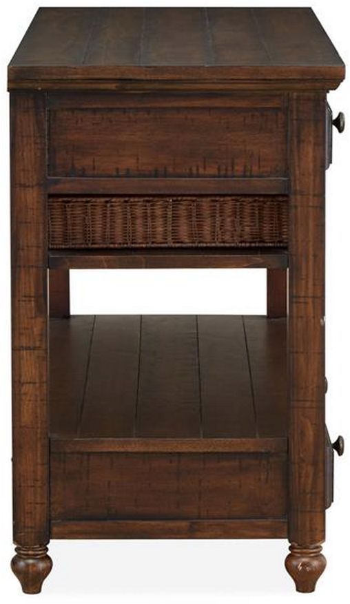Magnussen Home® Roanoke Cherry Sofa Table with Slate Top -3