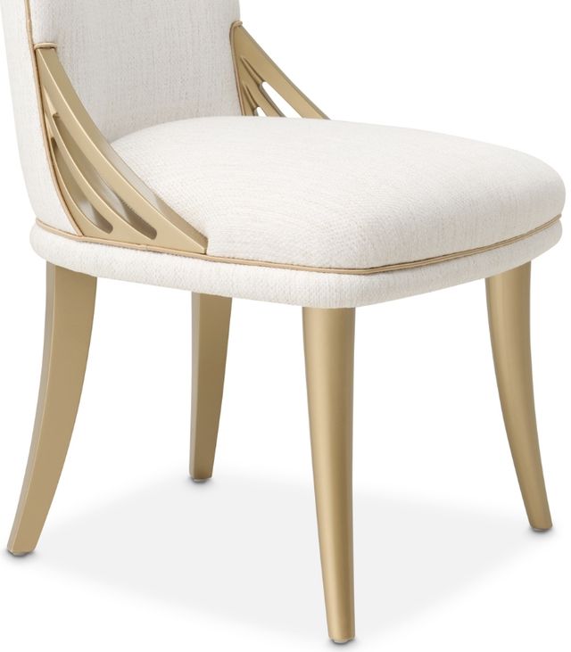 Michael Amini® La Terrazza Creamy Pearl Dining Side Chair-4