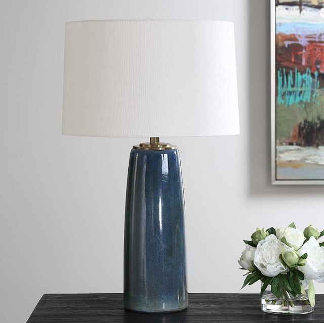 Uttermost® Submerged Deep Blue Table Lamp-2