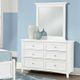 Vaughan-Bassett Bonanza White 6-Drawer Studio Dresser-2