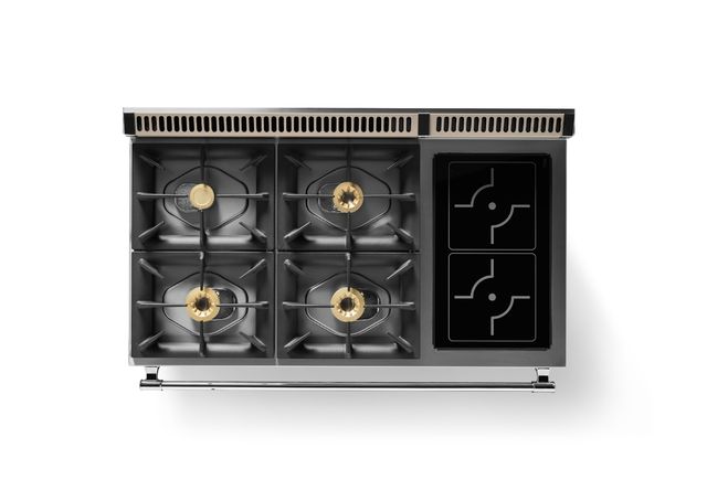 Viking® Tuscany 48" Nantucket Pro Style Dual Fuel Range with 2 Induction-2