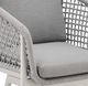 Armen Living Rhodes Gray/White Aluminum Outdoor Swivel Bar Stool-5