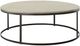 Elements International Frederick Natural Coffee Table with Black Base-0