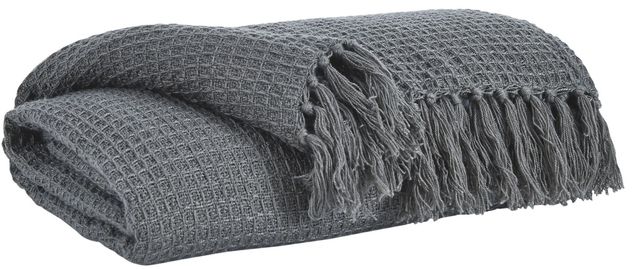 Signature Design by Ashley® Rowena 3-Piece Gray Throws-0