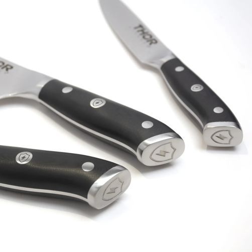 Thor Kitchen® 3-Piece Stainless Steel Japanese Damascus Steel Knife Set-3