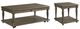 Elements International Kings Court 2-Piece Gray Occasional Table Set-0