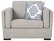 Benchcraft® Evansley Pewter Chair and a Half-1