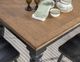 Legacy Classic Vintage Market Barnwood Oak Rectangular Dining Table with Kettle Black Base-5