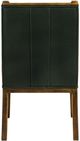 International Furniture Direct Balam Brown/Green Leather Dining Side Chair-5
