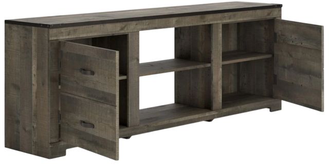 Signature Design by Ashley® Trinell 3-Piece Brown Entertainment Center with Glass Shelves-1