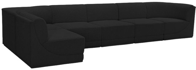 Meridian Furniture Ollie 6-Piece Black Modular Sectional-0