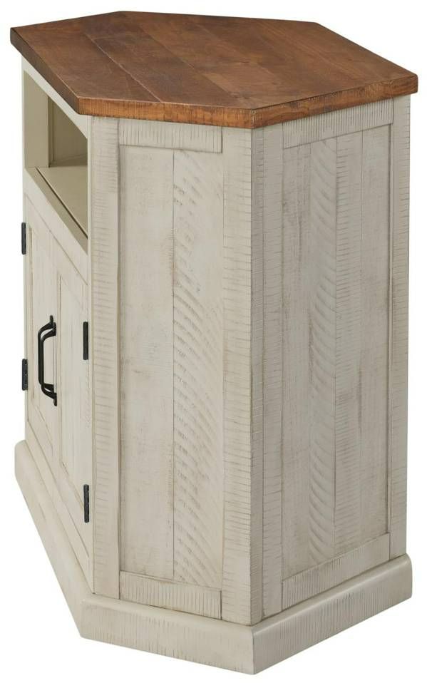 Martin Svensson Rustic Antique White/Honey Entertainment Console-3