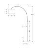 Monarch Specialties Inc. Brass 79" Arc Floor Lamp-2