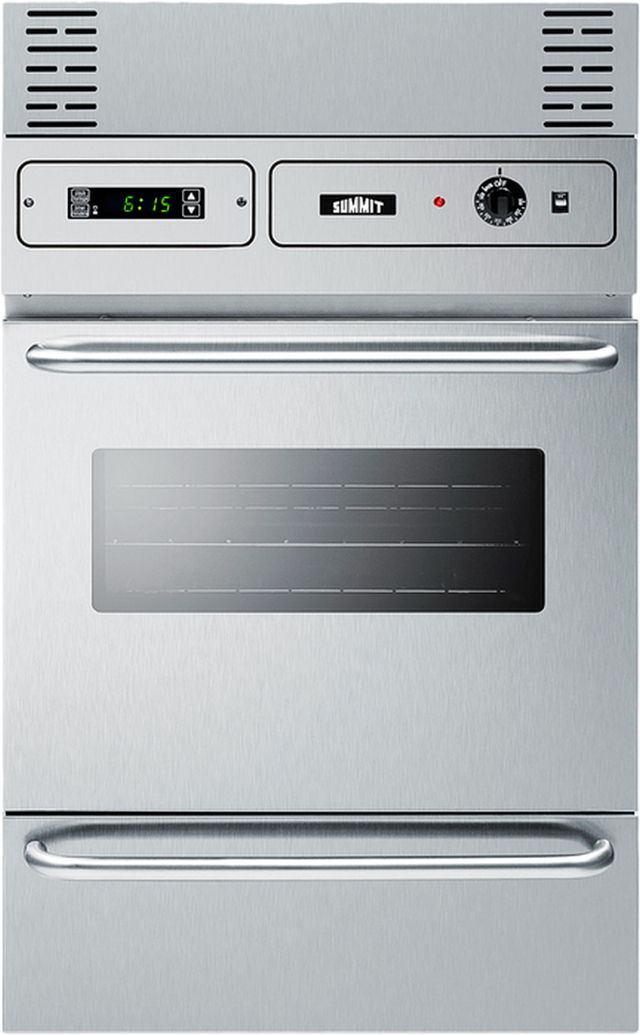 Summit® 24" Stainless Steel Built In Electric Single Wall Oven-3