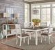 Liberty Furniture Brook Bay 5-Piece Carbon Grey/Textured White Trestle Table Set-0