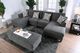 Furniture of America® Lowry Gray Ottoman-3