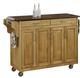 homestyles® Create-a-Cart Cherry/Natural Kitchen Cart-0