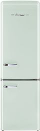 Unique® Appliances Classic Retro 22" 8.7 Cu. Ft. Summer Mint Green Counter Depth Bottom Freezer Refrigerator-0