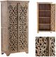 Crestview Collection Bengal Manor Ishana Beige Tall Cabinet-4