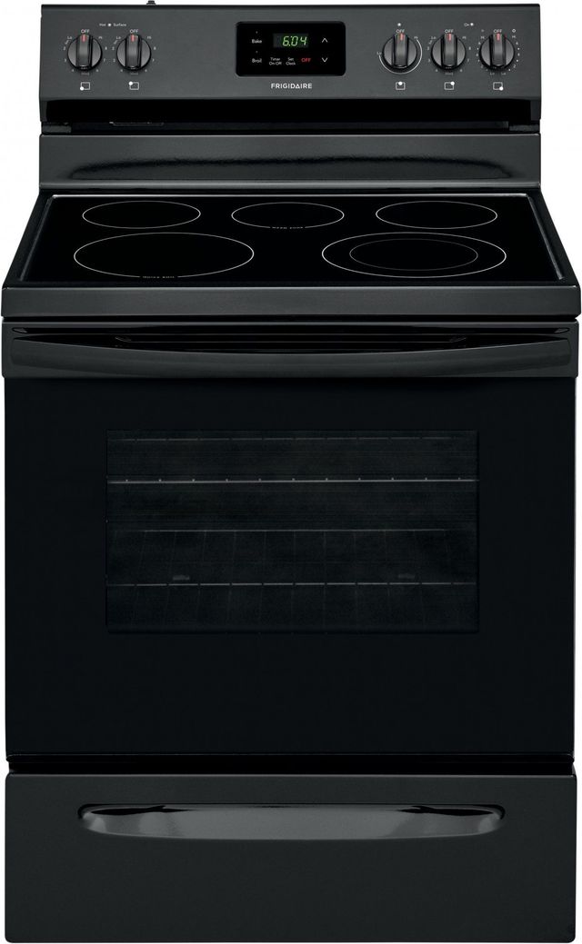 Frigidaire® 30" Black Free Standing Electric Range-0