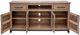 International Furniture Direct Natural Parota Brown 4-Door TV Stand-4